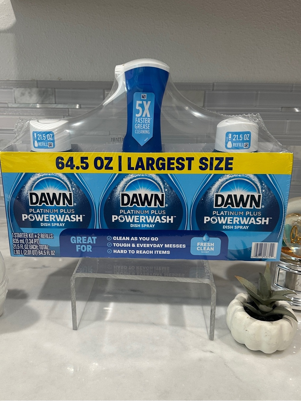 Dawn Platinum Plus Powerwash Dish Spray Refill Kit - Fresh Clean Blue